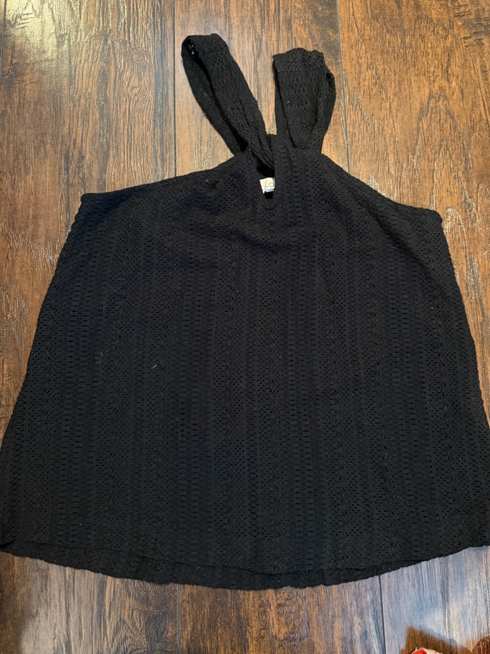LOFT Black Eyelet Halter Top